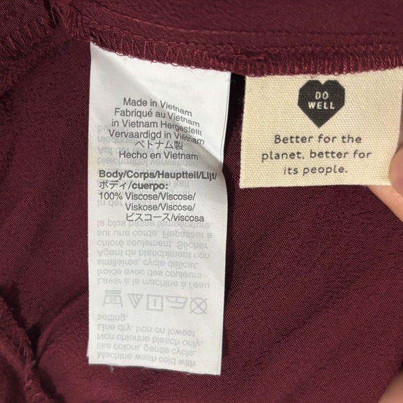 MADEWELL Women’s Wine Red Pintuck Cami Jumpsuit - Picture 12 of 16